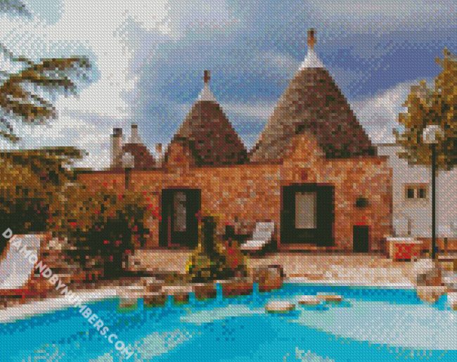 Trulli Puglia diamond painting