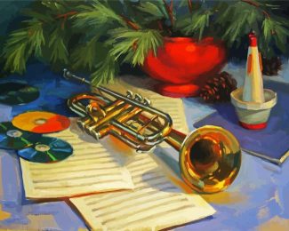 Trumpet Musical Instrument diamond painting