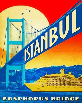 Turkey Bosphorus Bridge Poster diamond painting