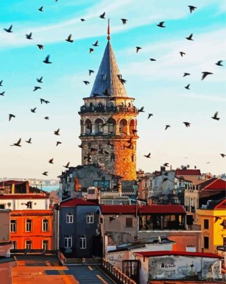 Turkey Galata Tower diamond painting