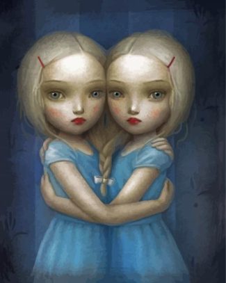 Twins Girls diamond painting