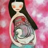 Unborn Baby Listening To Music diamond painting