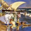 Valencia Beach In The Morning Light Sorolla diamond painting