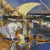 Valencia Beach In The Morning Light Sorolla diamond painting