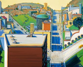 Valley Streets Thiebaud diamond painting