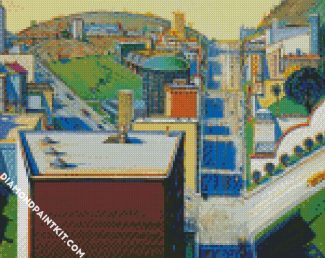 Valley Streets Thiebaud diamond painting