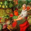 Vegetables Seller diamond painting