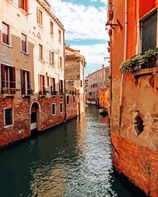 Venice Waterway Canal diamond painting