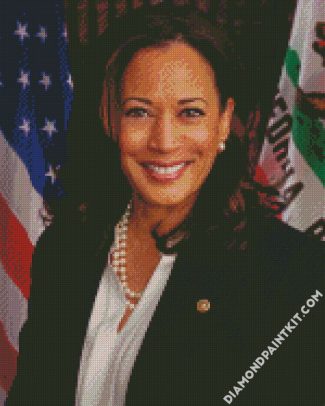 Vice President Kamala Harris diamond painting