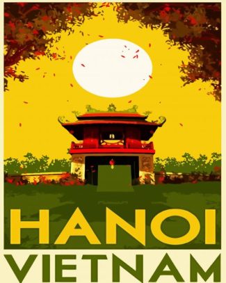 Vietnam Hanoi Poster diamond painting