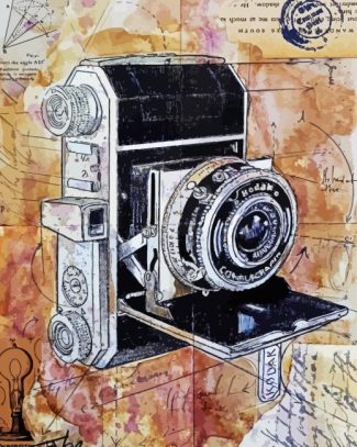 Vintage Camera Art diamond painting