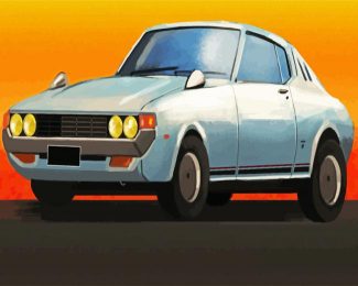 Vintage Celica Car diamond painting