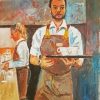 Waiter Art diamond painting