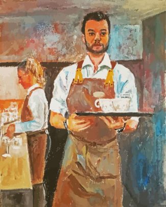 Waiter Art diamond painting