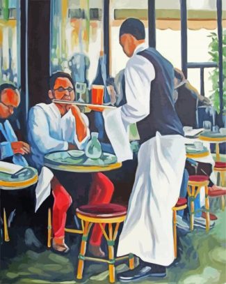 Waiter diamond painting