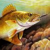 Walleye Fish diamond painting