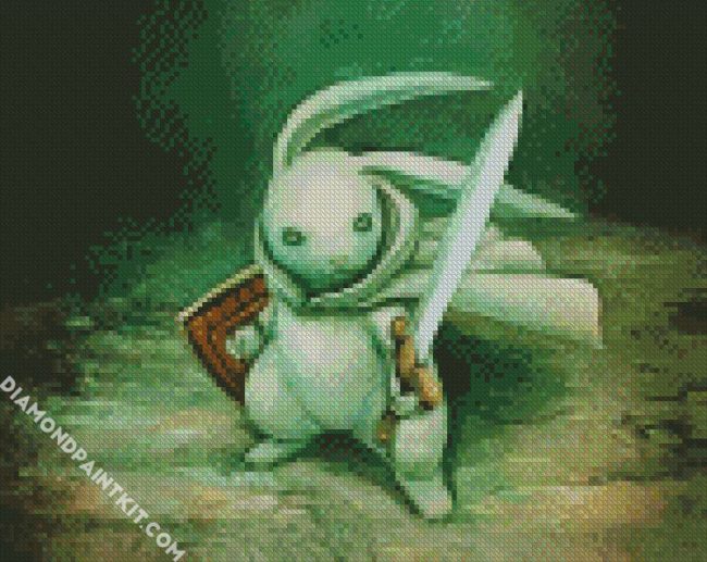 Warrior Bunny diamond painting