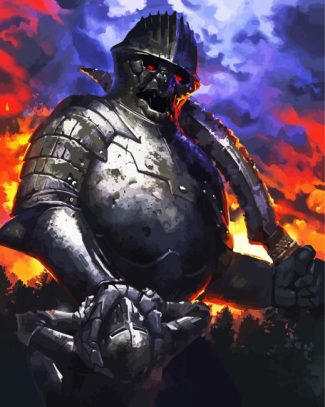 Warrior Iron Golem diamond painting