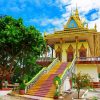 Wat Leu Pagoda Cambodia diamond painting