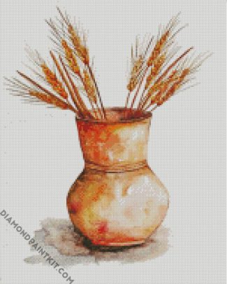 Wheat Illustration diamond painting