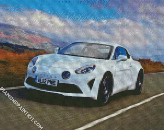 White Alpine Car diamond painting