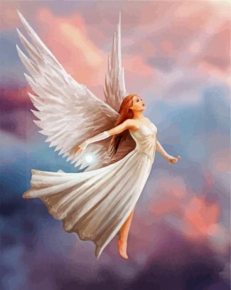 White Angel diamond painting