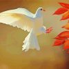 White Dove diamond painting