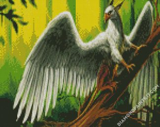 White Griffon diamond painting