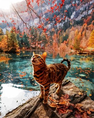 Wild Bengal Cat diamond painting