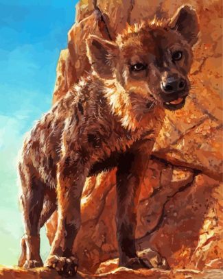 Wild Hyena diamond painting