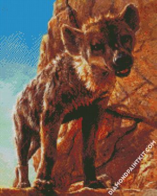 Wild Hyena diamond painting