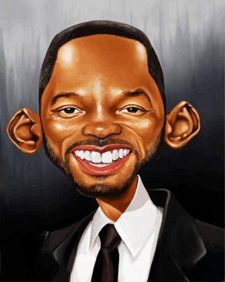 Will Smith Caricature diamond painting