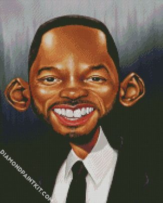 Will Smith Caricature diamond painting