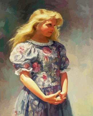 Young Blond Girl diamond painting