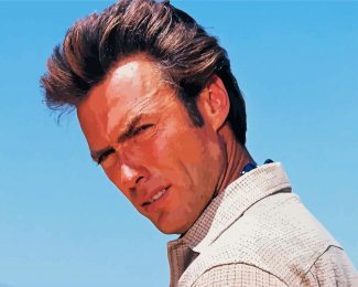 Young Clint Eastwood diamond painting