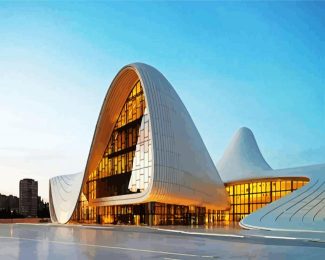 Zaha Hadid Museum In Baku diamond painting