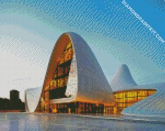 Zaha Hadid Museum In Baku diamond painting