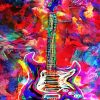 Abstract Guitar diamond painting