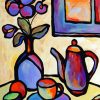 Abstract Teapot diamond painting