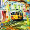 Abstract Tram diamond painting