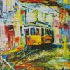 Abstract Tram diamond painting