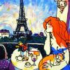 Abstract Woman In Paris diamond painting