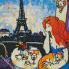 Abstract Woman In Paris diamond painting