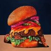 Aesthetic Burger Food diamond painting