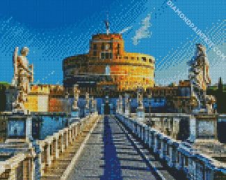 Aesthetic Castel Sant Angelo Vatikan diamond painting