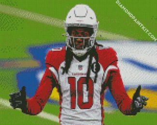 Aesthetic DeAndre Hopkins Cardinals diamond painting