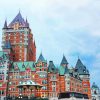 Aesthetic Fairmont Le Chateau Frontenac Canada diamond painting