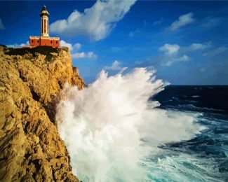 Aesthetic Faro Di Punta Carena diamond painting