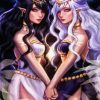 Aesthetic Gemini Girls diamond painting