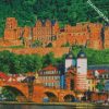 Aesthetic Heidelberg Castle diamond painting